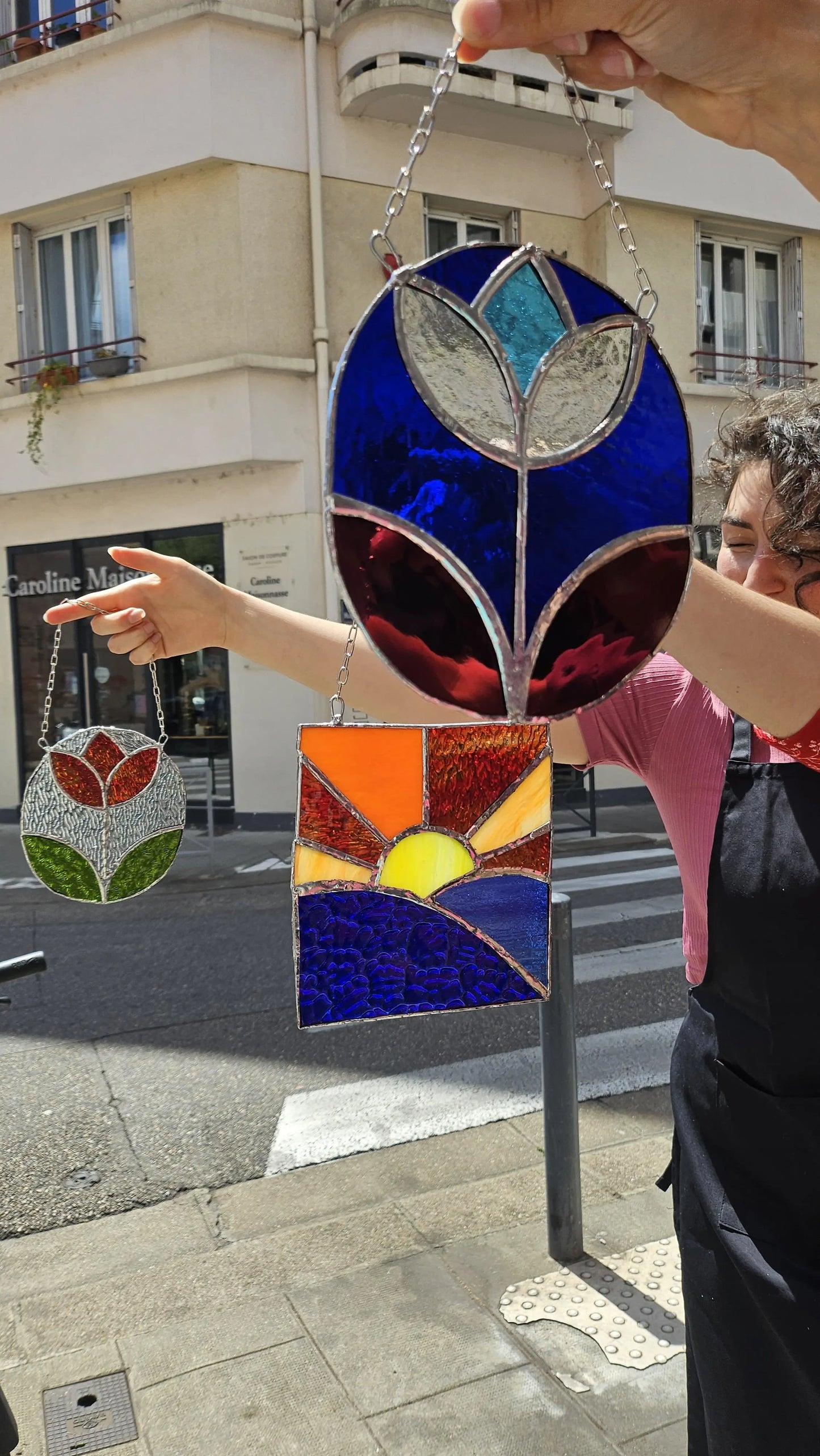 résultat du cours de vitrail initiation à grenoble