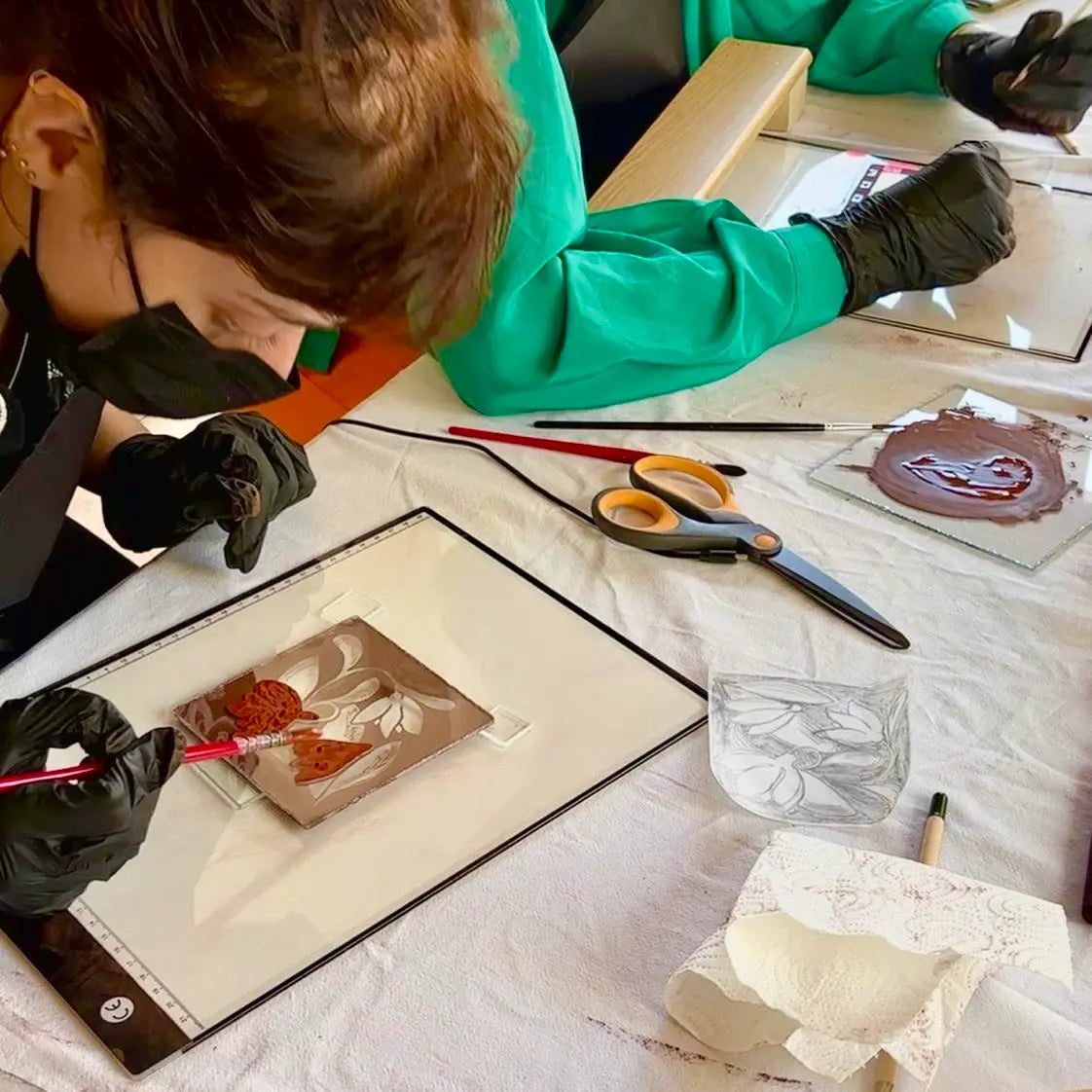 Atelier Peinture sur Verre - Techniques traditionnelles du vitrail