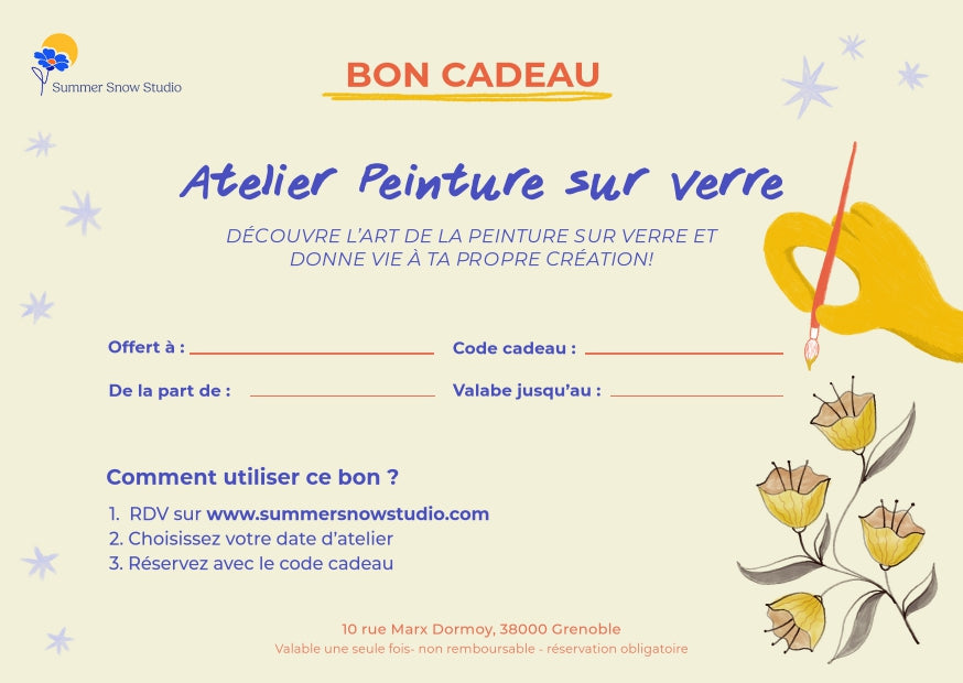 🎁 Bons cadeaux - ateliers